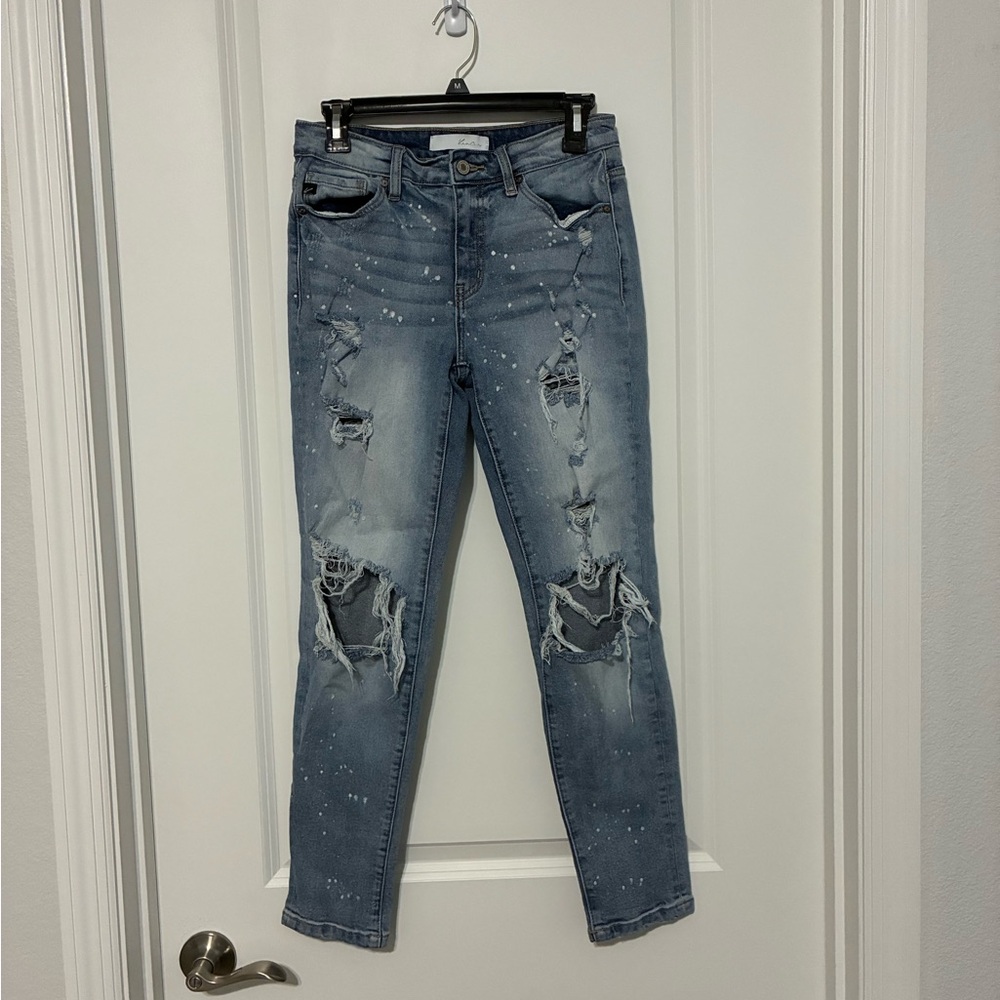 KanCan Shelly High Rise Boyfriend Medium Wash Jeans Women’s 5/26 Grunge